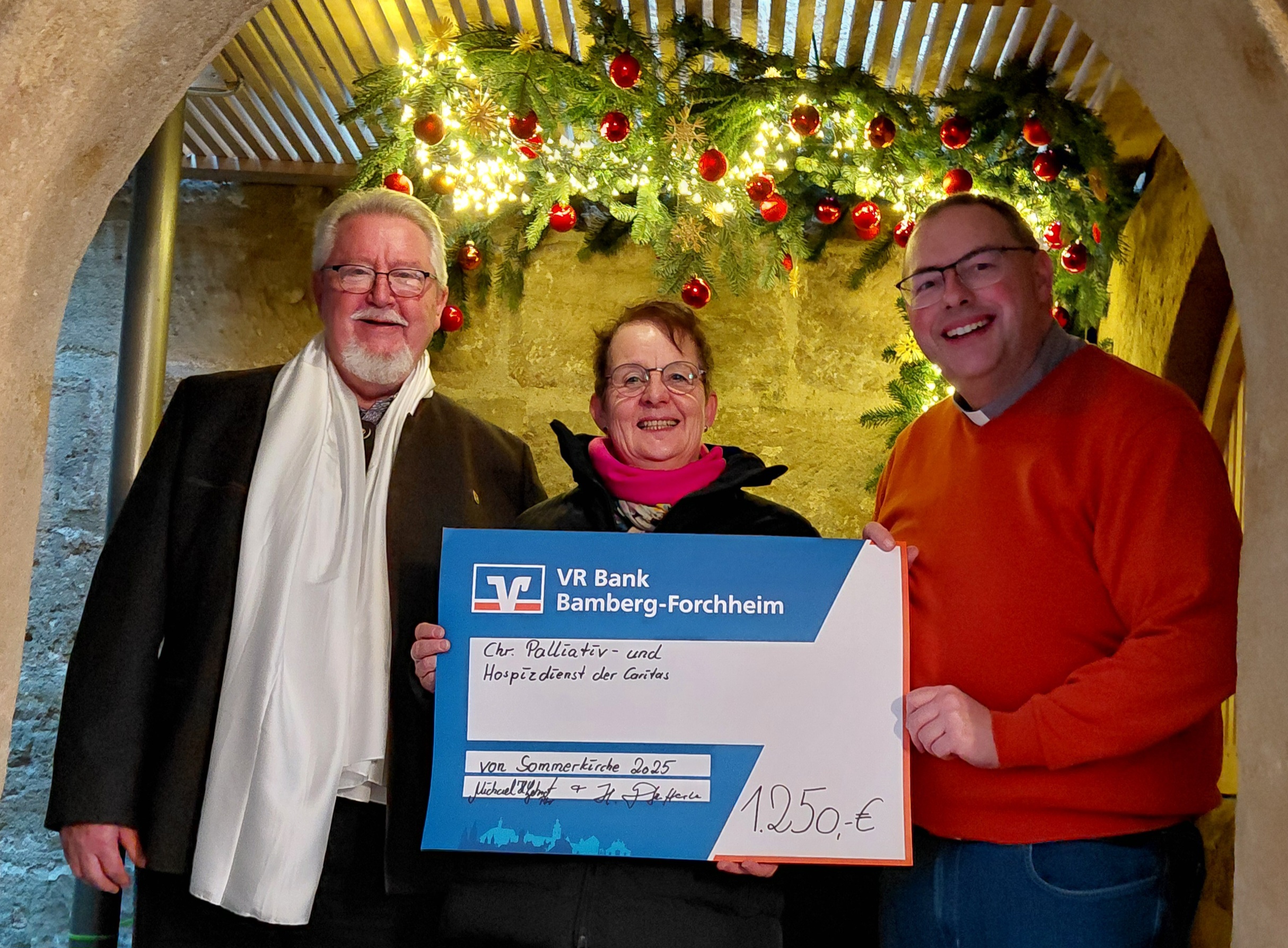 Helmut Pfefferle, Pfarrer Michael Gehret u. M. Seckmeyer