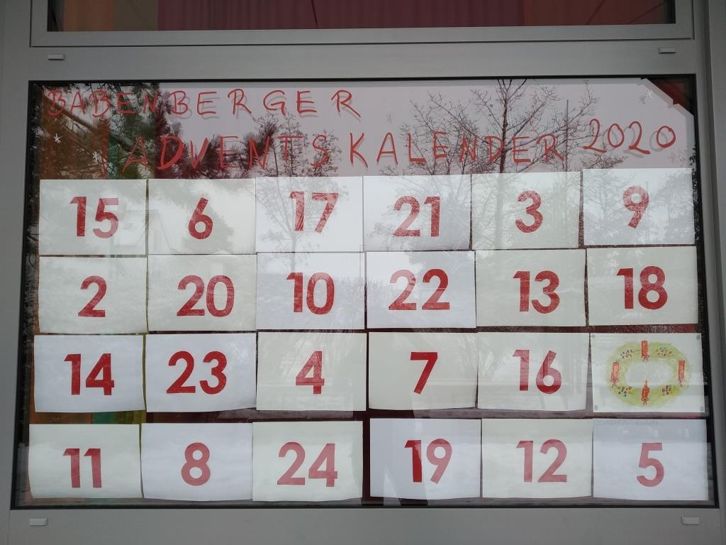 Babenberger Adventskalender erstes Türchen