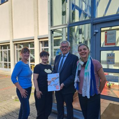 Besuch Landrat Kalb Anlaufstelle St. Josef