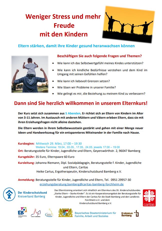 Flyer Elternkurs 2023