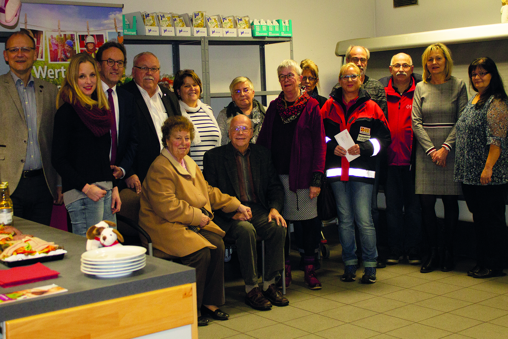 Freudige Gesichter bei den begünstigten sozialen Einrichtungen