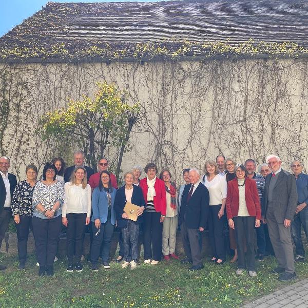 Gute Laune herrschte im Caritashaus bei der Feierstunde für das Geburtstagskind Irmgard Edle von Traitteuer