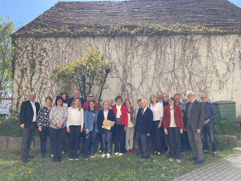 Gute Laune herrschte im Caritashaus bei der Feierstunde für das Geburtstagskind Irmgard Edle von Traitteuer