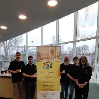 v. l. Elias Biermann, Aaron Müller, Dirk Hechenberger, Maria Joecks, Christine Bieber