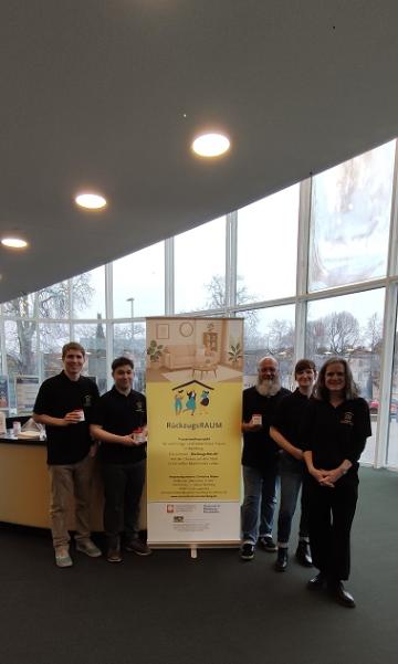 v. l. Elias Biermann, Aaron Müller, Dirk Hechenberger, Maria Joecks, Christine Bieber