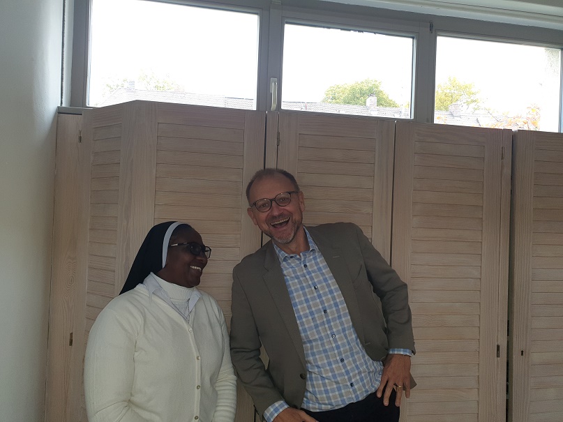 Sister Modesther und Peter Ehmann