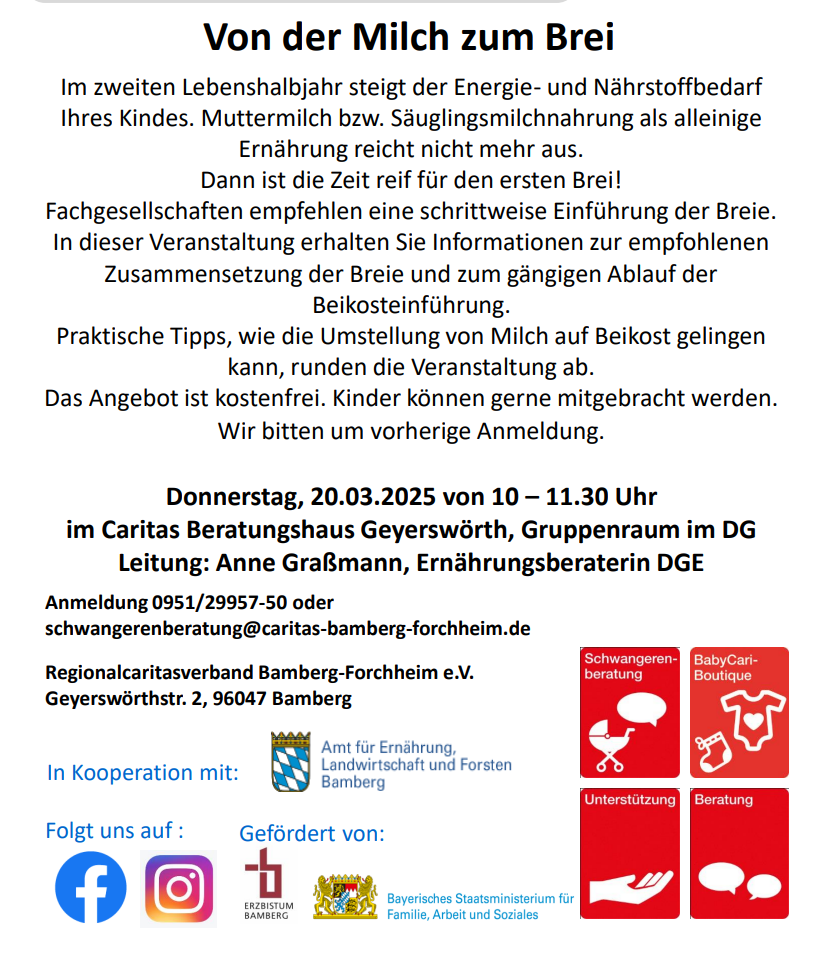 Von der Milch zum Brei