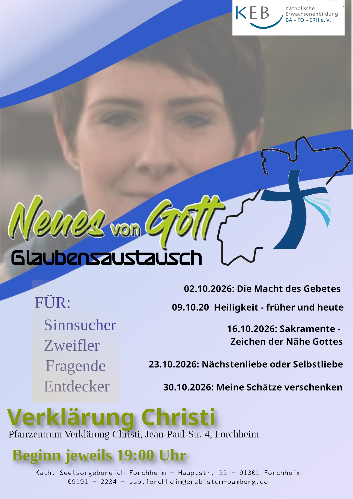 Glaubensausstausch im Pfarrzentrum Verklärung Christi